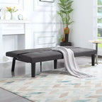 MAYEERTY 62.99 Faux Suede Convertible Futon Sofa Bed with 5-Position Adjustable Backrest