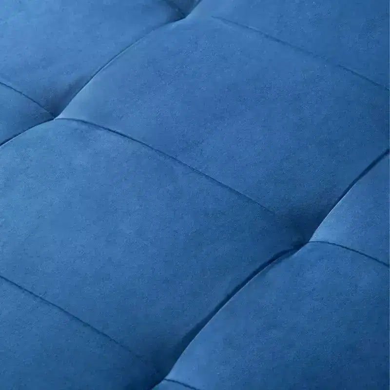 MAYEERTY 46 Velvet Pull-Out Sleeper Sofa Bed, 5-Position Adjustable Backrest Twin Sofa Couch with 2 Pillows