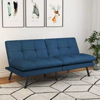 Dyonery 68Futon Couch with Adjustable Backrest & Foldable Design,Convertible Sleeper Sofa for Small Spaces Livingroom Apartment Office