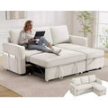 Dyonery 81-inch multi-functional sofa bed, pull-out sofa, no tool assembly required, two fabric options available