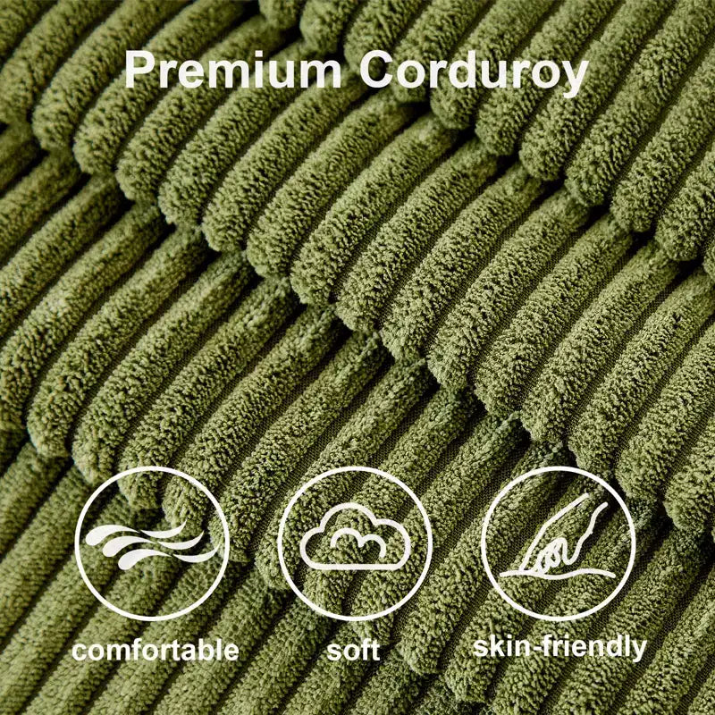 Dyonery 81-inch multi-functional sofa bed, L-shaped sofa, pull-out sofa, adjustable backrest, tool-free installation, corduroy