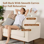 Dyonery 65.4 Sofa, comfortable sofa, living room sofa, medieval modern small sofa, with spring pads, solid wood frame, tool-free assembly