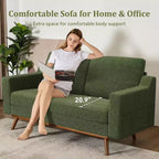 Dyonery 65.4 Sofa, comfortable sofa, living room sofa, medieval modern small sofa, with spring pads, solid wood frame, tool-free assembly
