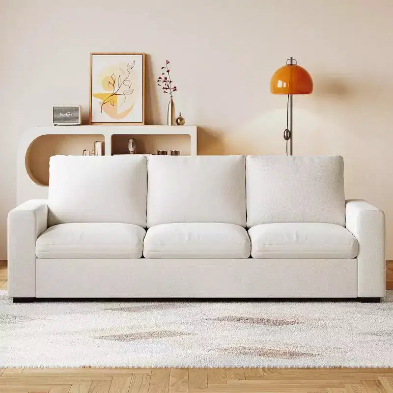 Dyonery 88.97 Modern Couches for Living Room, Deep Seat Sleeper Sofa with 8Cushion