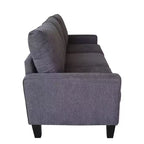 Canapé GDFStudio Hodgson moderne à 3 places en bois et tissu