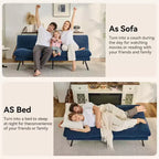 Canapé-lit convertible Dyonery 72 avec coussin amovible de 6,7 po d'épaisseur