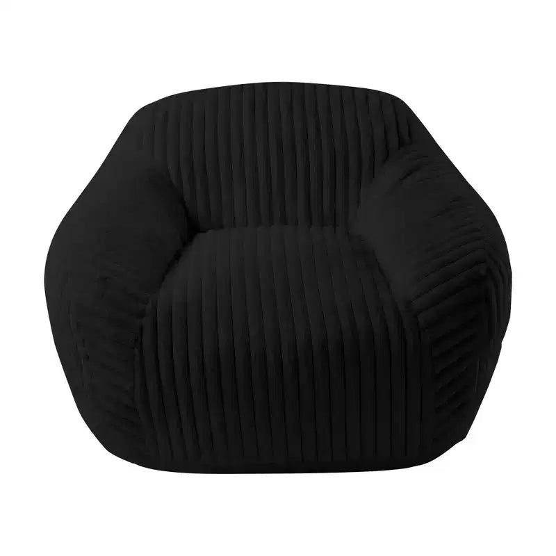 Canapé poire simple en fausse fourrure de lapin surdimensionnée LIKEPAY avec accoudoirs pour salon, chambre, salle de jeux