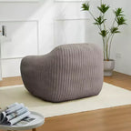 Canapé poire simple en fausse fourrure de lapin surdimensionnée LIKEPAY avec accoudoirs pour salon, chambre, salle de jeux