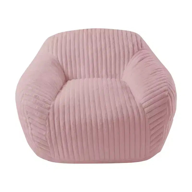 Canapé poire simple en fausse fourrure de lapin surdimensionnée LIKEPAY avec accoudoirs pour salon, chambre, salle de jeux