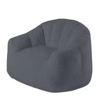 LIKEPAY Faux Rabbit Fur Single Bean Bag Sofa with Arms for Living Room, Bedroom, Gaming room