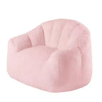LIKEPAY Faux Rabbit Fur Single Bean Bag Sofa with Arms for Living Room, Bedroom, Gaming room