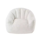 LIKEPAY Faux Rabbit Fur Single Bean Bag Sofa with Arms for Living Room, Bedroom, Gaming room