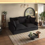 Whisen Cloud Sofa & Chaise Lounge with Multiple Pillows and Luxurious Design for Ultimate Comfort