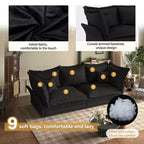 Whisen Cloud Sofa & Chaise Lounge with Multiple Pillows and Luxurious Design for Ultimate Comfort