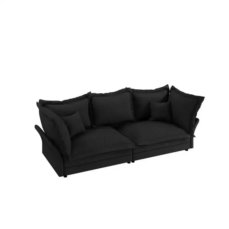 Whisen Cloud Sofa & Chaise Lounge with Multiple Pillows and Luxurious Design for Ultimate Comfort