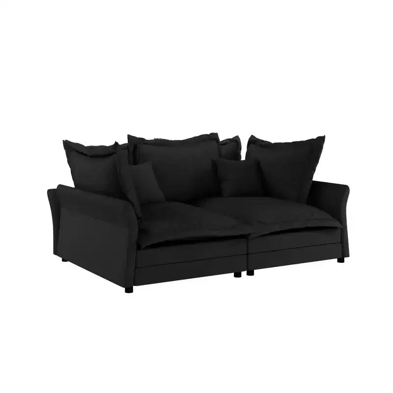Whisen Cloud Sofa & Chaise Lounge with Multiple Pillows and Luxurious Design for Ultimate Comfort