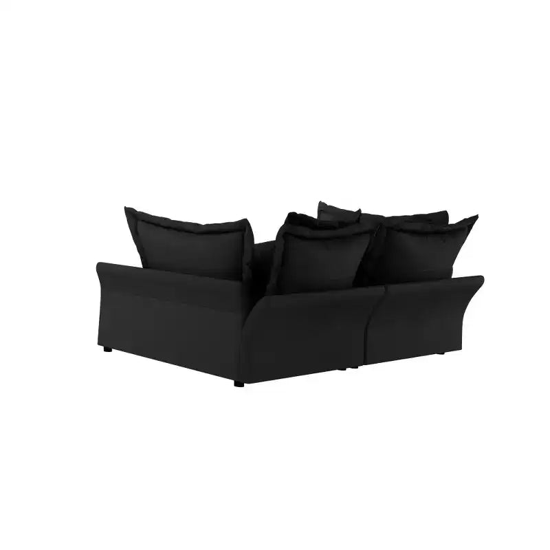 Whisen Cloud Sofa & Chaise Lounge with Multiple Pillows and Luxurious Design for Ultimate Comfort