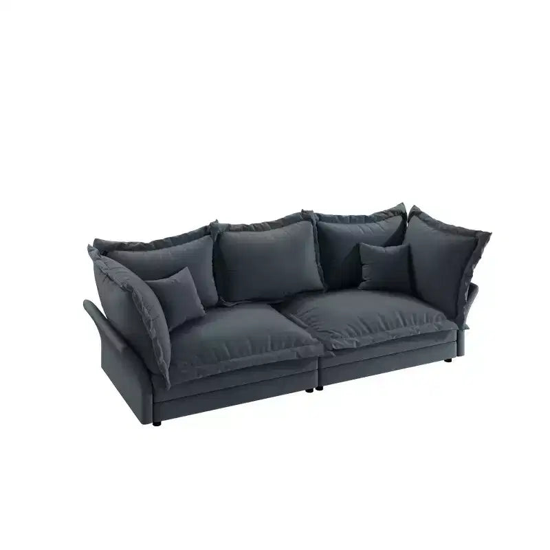 Whisen Cloud Sofa & Chaise Lounge with Multiple Pillows and Luxurious Design for Ultimate Comfort
