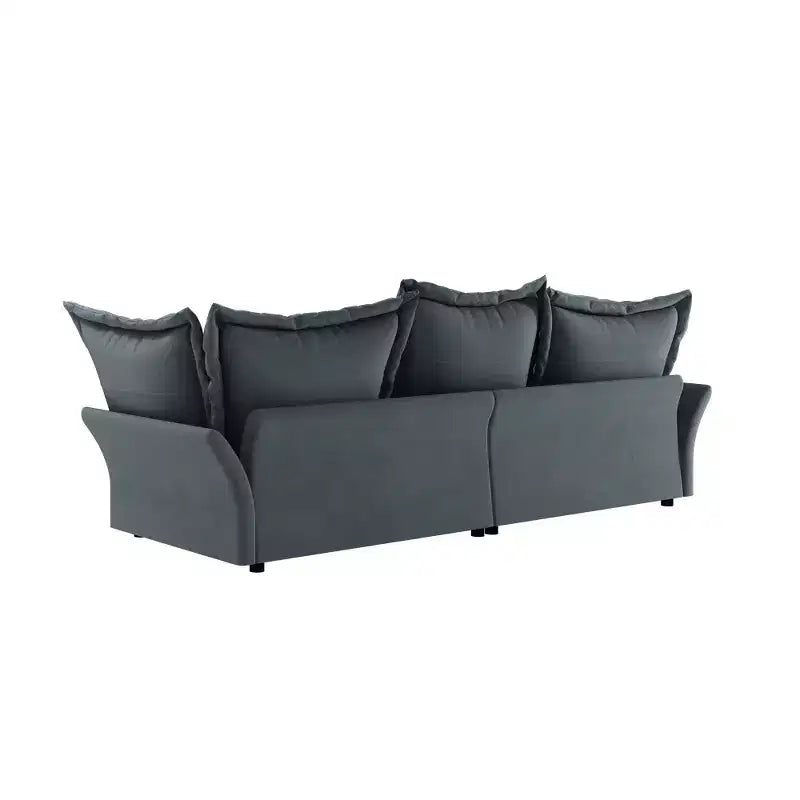 Whisen Cloud Sofa & Chaise Lounge with Multiple Pillows and Luxurious Design for Ultimate Comfort