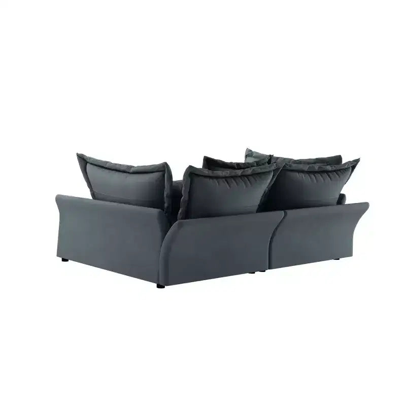 Whisen Cloud Sofa & Chaise Lounge with Multiple Pillows and Luxurious Design for Ultimate Comfort