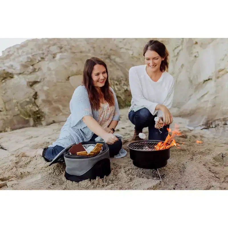 Caliente Portable Charcoal Grill and Cooler Tote