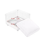 Stylish White Chenille 2-Seater Sofa with Ottoman Storage Seat, Cylindrical Backrest and Armrests