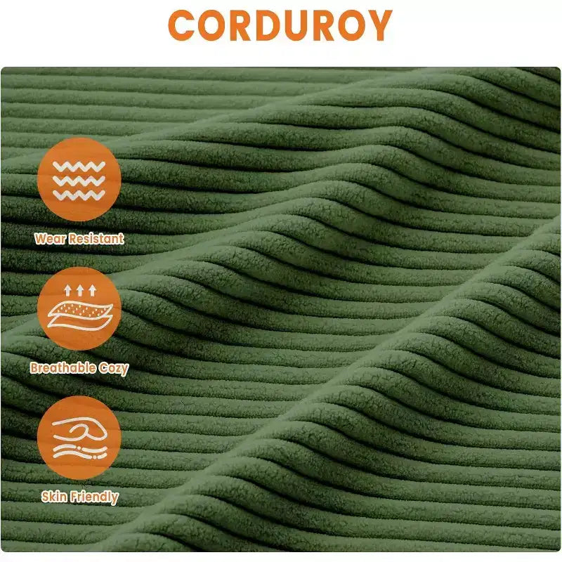 Canapé 2 places, canapé profond avec larges accoudoirs, coussins déhoussables lavables, tissu bouclé confortable pour salon, vert