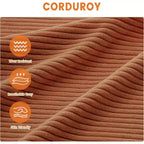 Canapé 2 places, canapé profond avec larges accoudoirs, coussins déhoussables lavables, tissu bouclé confortable pour salon, vert