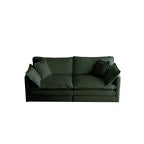 2 Pièces Canapé 3 places en Chenille Rembourré pour Salon Meuble en Chenille Noire