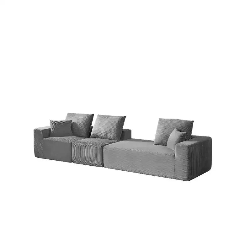 Canapé sectionnel modulaire Whisen avec méridienne, canapé en nuage en forme de L, aucun assemblage requis
