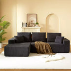 Whisen Modular Sectional Sofa with Chaise, L Shaped Cloud Couch, No Assembly Required