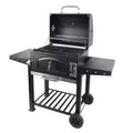 Grill Boss Kettle Charcoal Grill, Porcelain Lid, Large Cooking Area