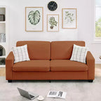 Modern Sofa 2 Seater, Oversized Corduroy Couch with Washable Cover, Deep Seat with Wide Armrest, Comfy Cloud Couch for Living Room, Bedroom, Office
