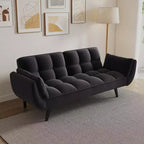 MAYEERTY Three Seat Polyeter Blend Sofa with Three Pillows for Bedroom Living Room