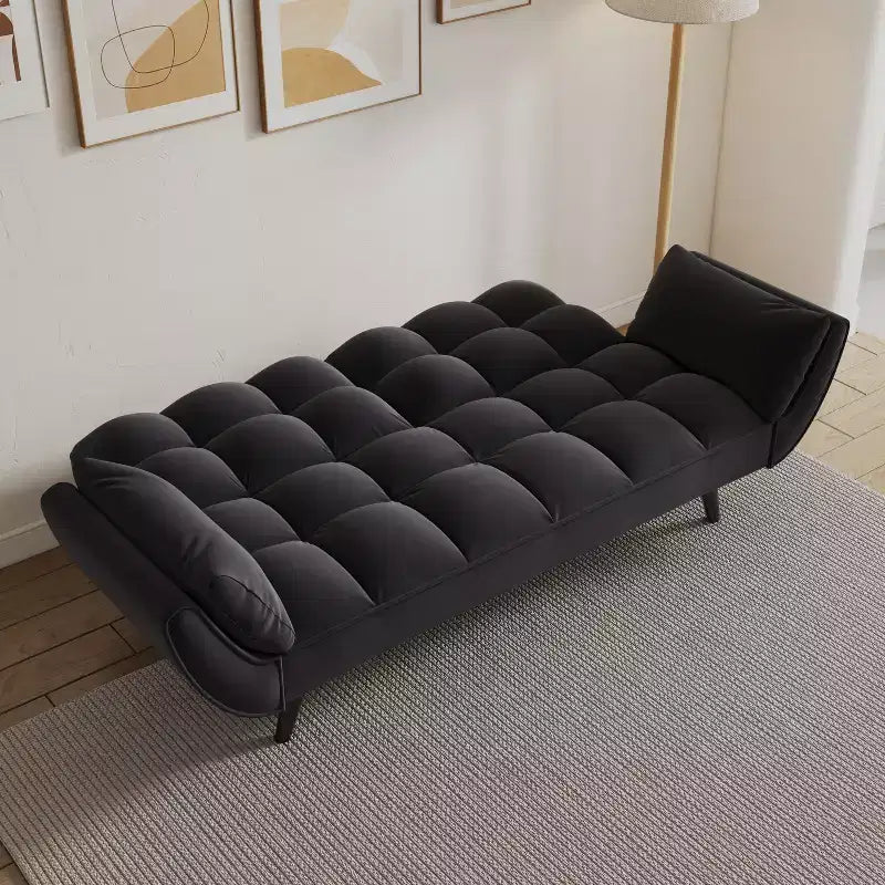 MAYEERTY Three Seat Polyeter Blend Sofa with Three Pillows for Bedroom Living Room