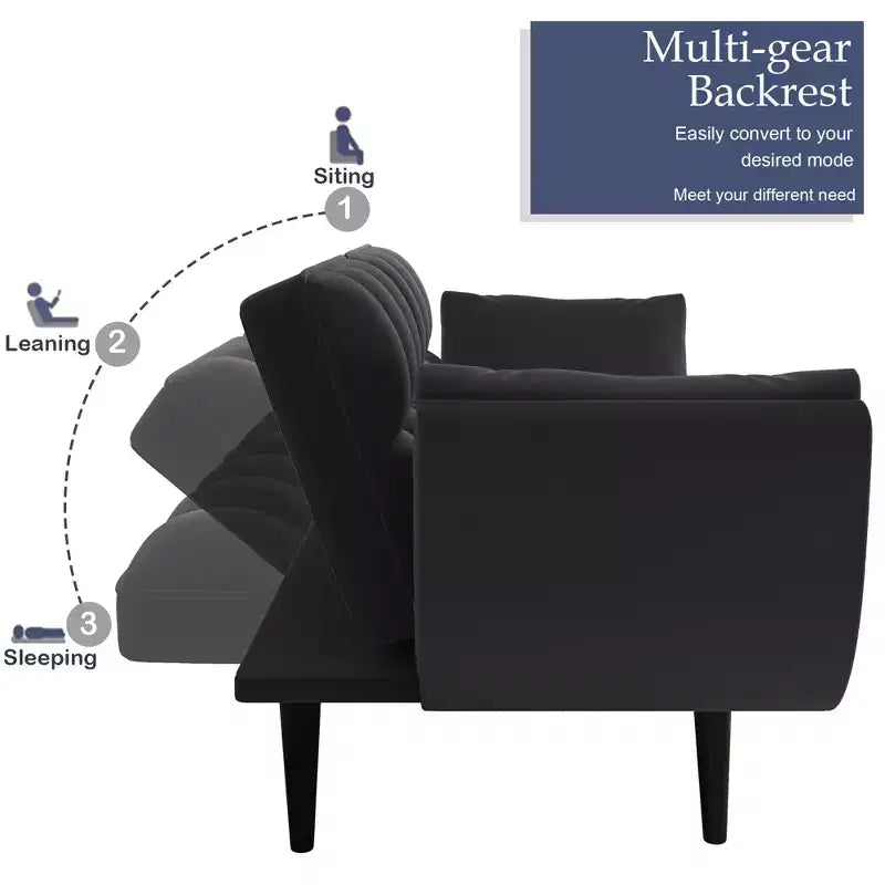 MAYEERTY Three Seat Polyeter Blend Sofa with Three Pillows for Bedroom Living Room
