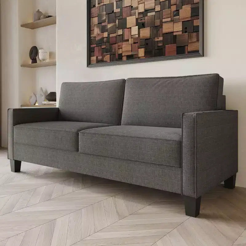 Canapé Home Design Marcia à accoudoirs carrés