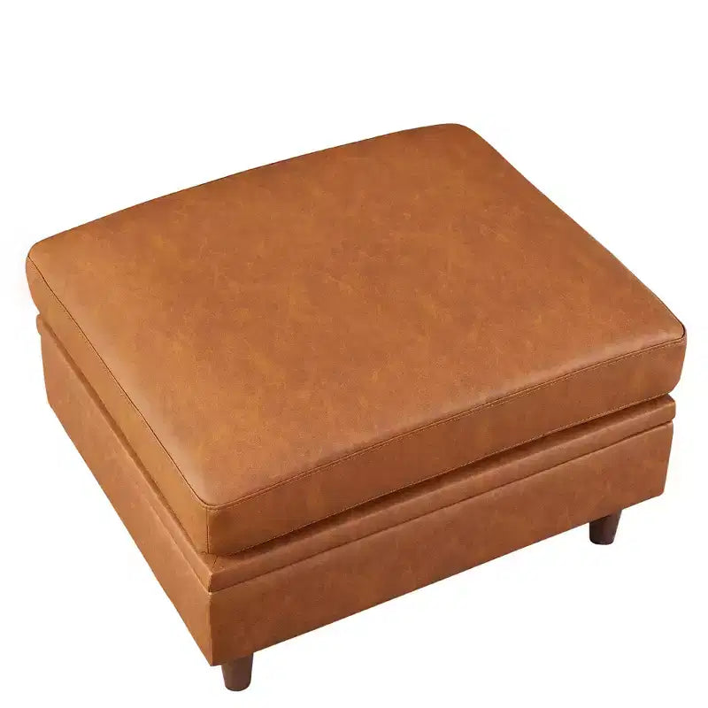 85 Canapé, Canapés Modernes du Milieu du Siècle, Petit Canapé 3 Places en Similicuir avec Assise Profonde, Coussins Confortables, pour Salon, Chambre, Bureau