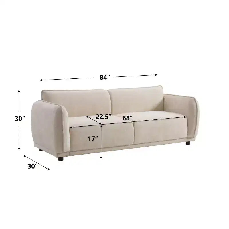 Christopher Knight Home Ifa Canapé moderne 3 places rembourré de 84 po