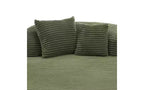 Whisen Corduroy Chaise Lounge Sofa & Sofa Bed & Compression Sofa Couch with Two Supportive Pillows