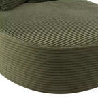 Whisen Corduroy Chaise Lounge Sofa & Sofa Bed & Compression Sofa Couch with Two Supportive Pillows