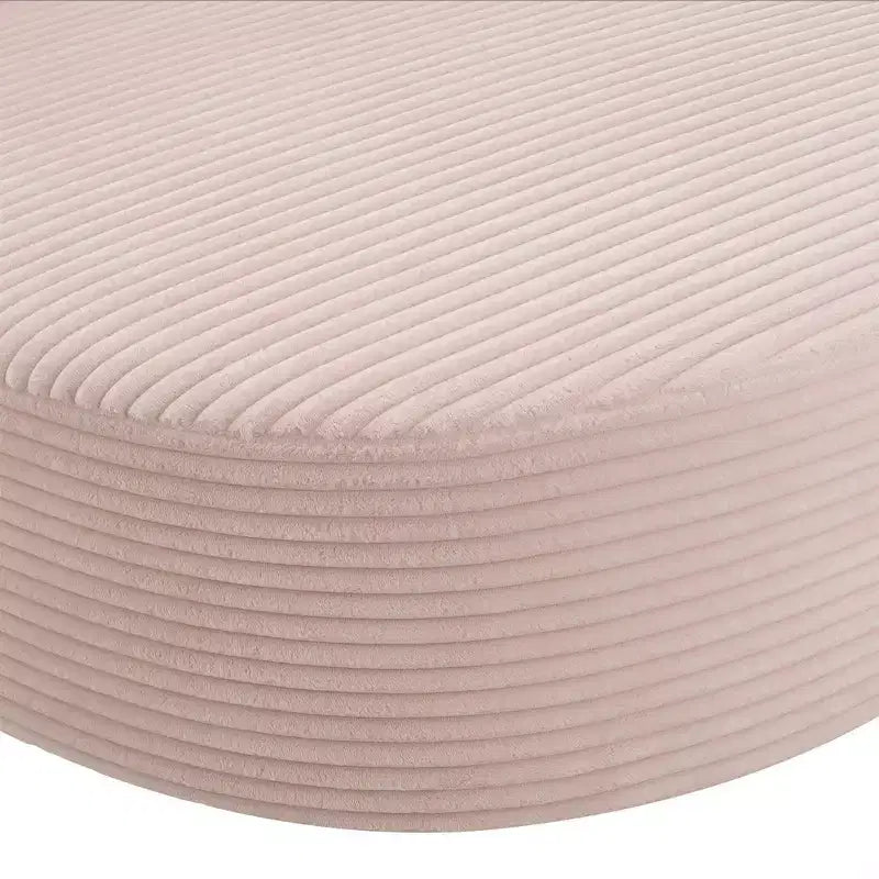 Whisen Corduroy Chaise Lounge Sofa & Sofa Bed & Compression Sofa Couch with Two Supportive Pillows