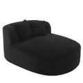Whisen Corduroy Chaise Lounge Sofa & Sofa Bed & Compression Sofa Couch with Two Supportive Pillows