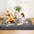 2 In 1 Bean Bag Chairs, Large Bean Bag Chairs, Convertible Floor Cushions for Adults, Giant Bean Bag Bed