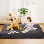 2 In 1 Bean Bag Chairs, Large Bean Bag Chairs, Convertible Floor Cushions for Adults, Giant Bean Bag Bed