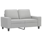 vidaXL Canapé 2 places Gris clair