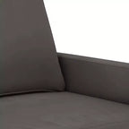 vidaXL Canapé 2 places en velours gris foncé – Canapé design contemporain avec cadre en métal robuste et rembourrage épais