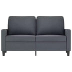 vidaXL Canapé 2 places – Causeuse en velours vert foncé avec cadre en métal robuste – Canapé confortable rembourré en mousse pour salon/bureau