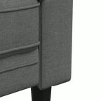 vidaXL Dark Gray Modern Sofa Set - 2 & 3 Seater: Living Room Furniture, Sturdy Wood Frame, Comfortable Fabric