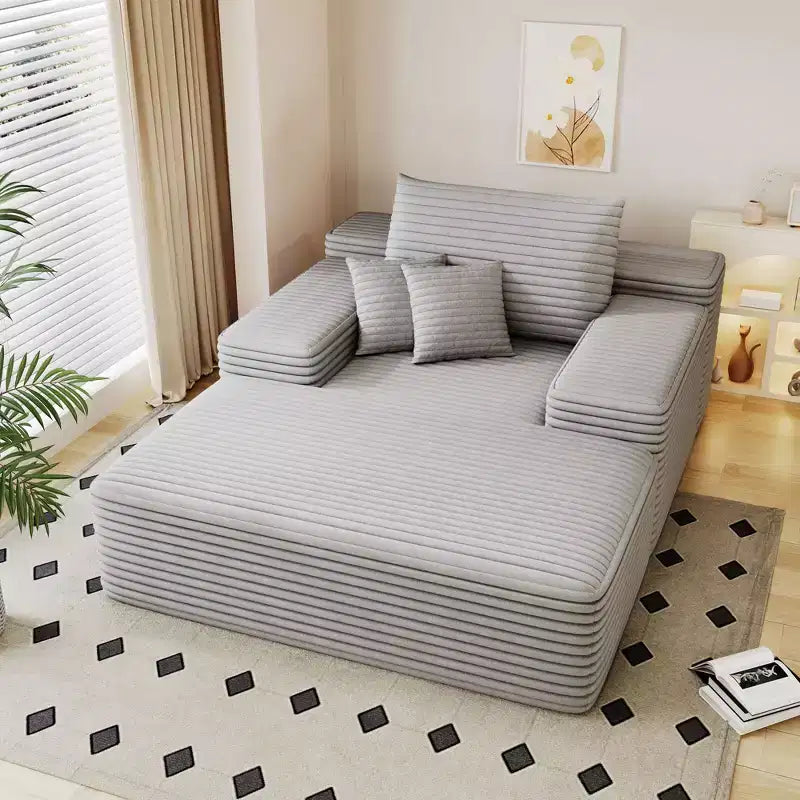 68 x 51 Oversized Upholstered Sofa Bed Fluffy Plush Faux Fur Cloud Sofas Couches for Living Room Camel